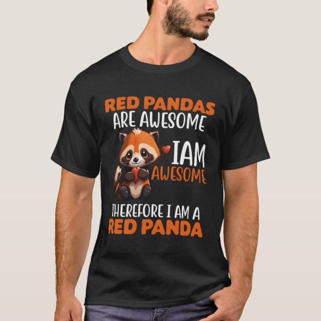 Kawaii Red Panda Red Panda Panda Panda T-Shirt (Vorderseite)