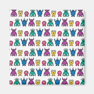 Kawaii Regenbogen-alien-Monster-Muster Magnet