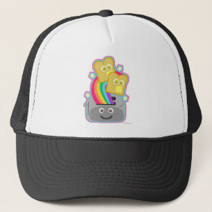 Kawaii Regenbogen-Toast-Spaß Truckerkappe