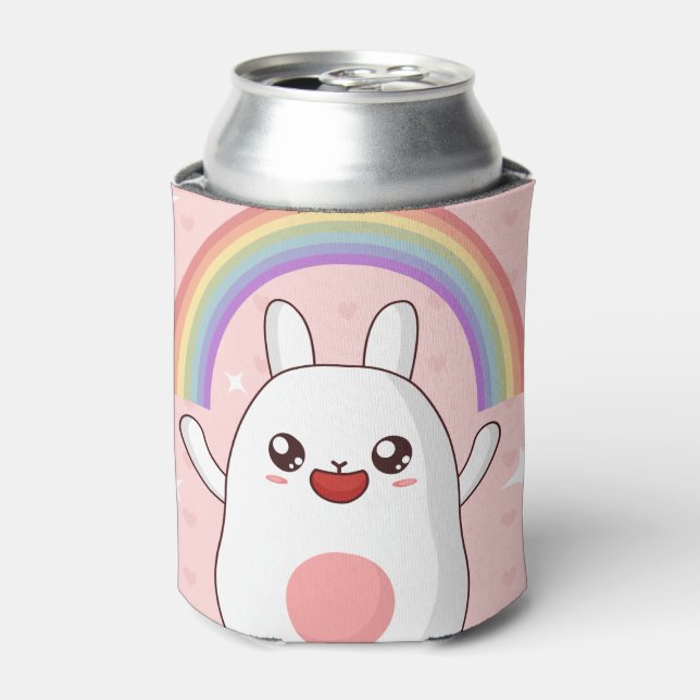 Kawaii-Regenbogenhalbkugel Dosenkühler (Kanne Vorderseite)