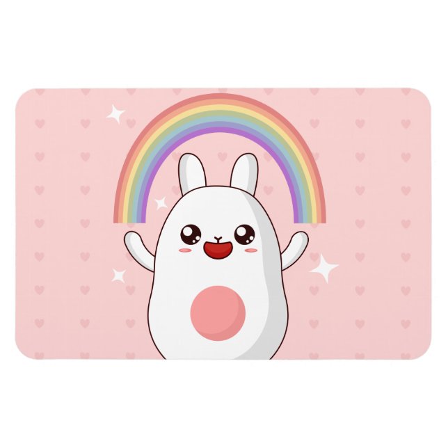 Kawaii-Regenbogenhalbkugel Magnet (Horizontal)