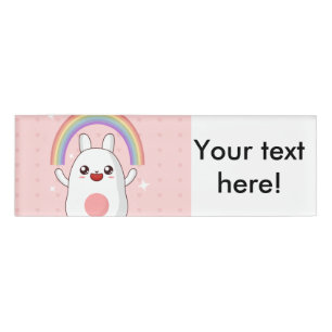 Kawaii-Regenbogenhalbkugel Namenschild
