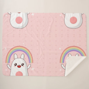 Kawaii-Regenbogenhalbkugel Sherpadecke