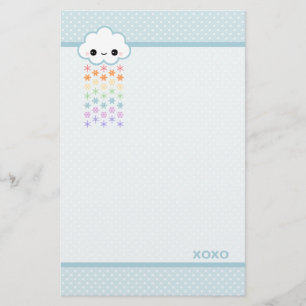 Kawaii-Regenbogenschnee Briefpapier