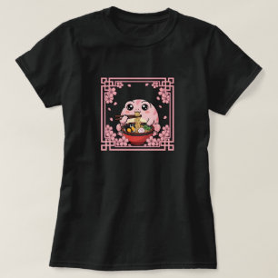Kawaii-Regenfrosch isst Ramen-Nudeln Japanisch T-Shirt