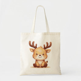 Kawaii Reindeer Christmas Holiday Tote Bag Tragetasche