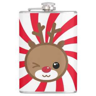 Kawaii Reindeer Flask Flachmann