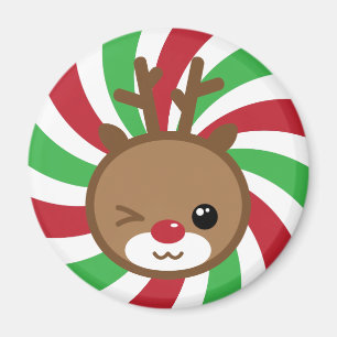Kawaii Reindeer Magnet