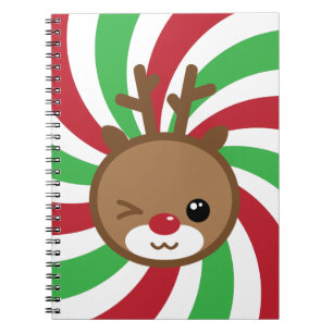 Kawaii Reindeer-Notebook Notizblock