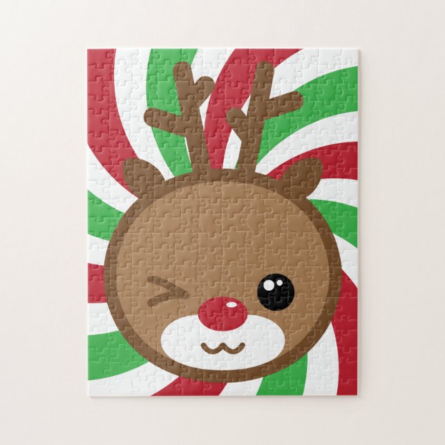 Kawaii Reindeer Puzzle (Vertikal)