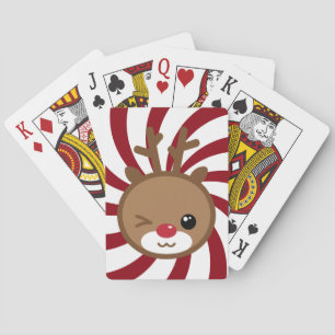 Kawaii Reindeer Spielkarten