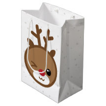 Kawaii Reindeer Weihnachtsgeschenktasche