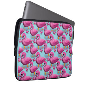 Kawaii Rosa Entenmuster – Liebreizendes Ästhetik-M Laptopschutzhülle