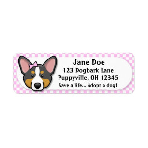 Kawaii rosa Gingham-Tri Wolljacken-WaliserCorgi