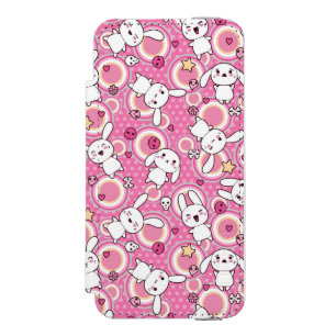 kawaii rosa Muster Incipio Watson™ iPhone 5 Geldbörsen Hülle
