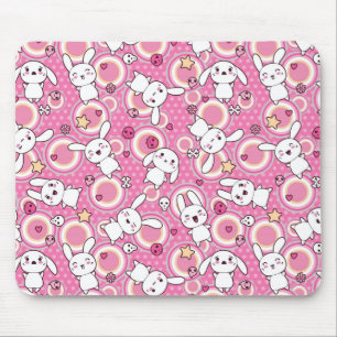 kawaii rosa Muster Mousepad