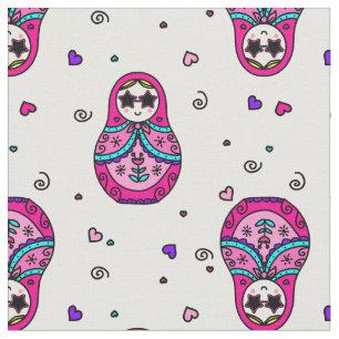 Kawaii Rosa Russische Puppe Stoff