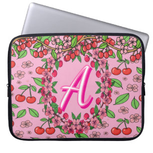 Kawaii rote Kirsch-Schwingungen süße Mädchen-Ästhe Laptopschutzhülle