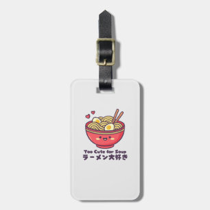 Kawaii-Rote-Ramen-Schale Gepäckanhänger