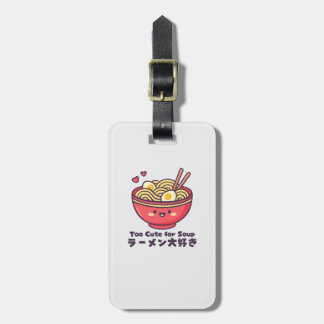 Kawaii-Rote-Ramen-Schale Gepäckanhänger