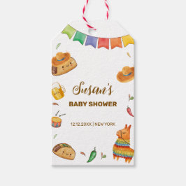 Kawaii Rustic Fiesta Taco Bout Eine Babydusche Geschenkanhänger