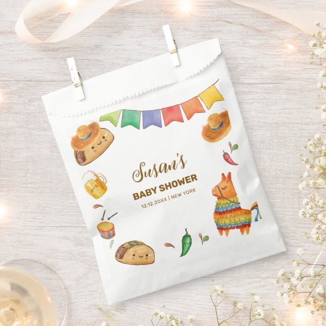 Kawaii Rustic Fiesta Taco Bout Eine Babydusche Geschenktütchen (Ausgeschnitten)