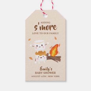 Kawaii Rustic S'more Liebe Campfire Babydusche Geschenkanhänger