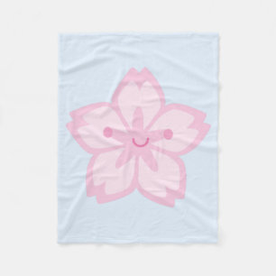 Kawaii Sakura Cherry Blossom Blume Fleecedecke