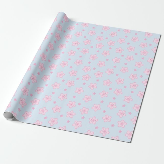 Kawaii Sakura Kirschblüten Geschenkpapier (Ungerollt)