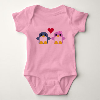 Kawaii Säugling Pinguine Liebe Sweety Tweety Baby Strampler