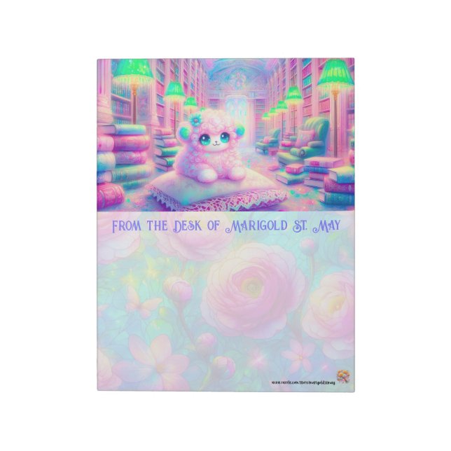 Kawaii-Schaf-Notizblock Notizblock (Rotiert)