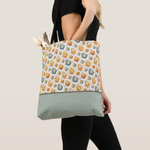 Kawaii-Schalen Gelb und Blau Blumenfarben-Block