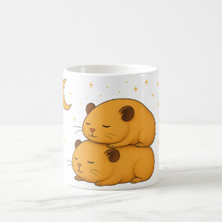 Kawaii schlafender traumhafter gemütlicher Cartoon Kaffeetasse