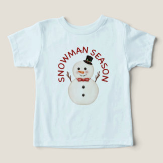 Kawaii Schneemann-Saison Kleinkinder T-Shirt