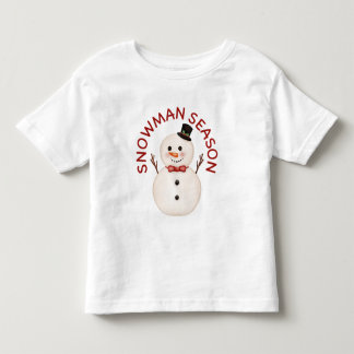 Kawaii Schneemann-Saison Kleinkinder T-Shirt