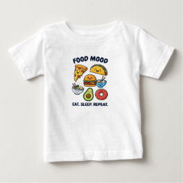 Kawaii-Schnellimbiss-Stimmungsmuster Baby T-shirt