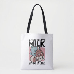Kawaii Schokoladen Milch Katze – Cozy Getränk & Ni