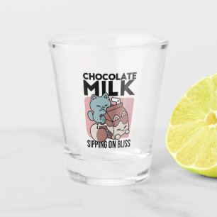 Kawaii Schokoladen Milch Katze – Cozy Getränk & Ni Schnapsglas