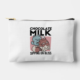 Kawaii Schokoladen Milch Katze – Cozy Getränk & Ni Zubehörtasche