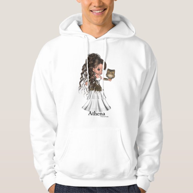 Kawaii schönes Athene griechisches Göttin-Shirt Hoodie (Vorderseite)