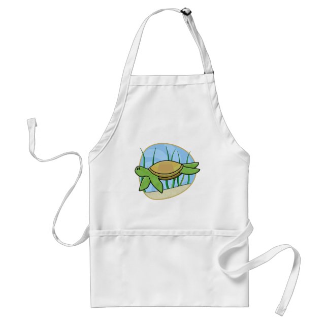 Kawaii Seeschildkröte-Schürze Schürze (Vorne)