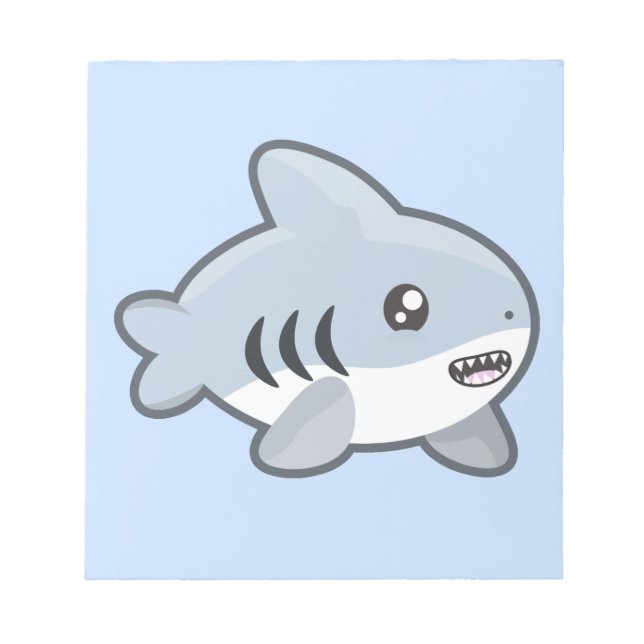 Kawaii Shark Notizblock (Vorderseite)