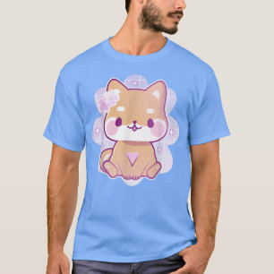 Kawaii Shiba Inu Pastel Goth Sakura Blume T-Shirt