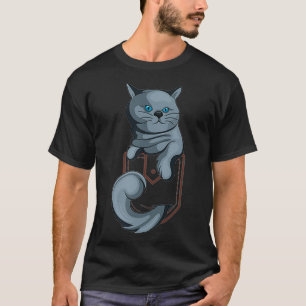 Kawaii Shorthair Kitten Cute Animal In Pocket T-Shirt