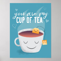 Kawaii Sie sind mein Cup of Tea Kitchen Art