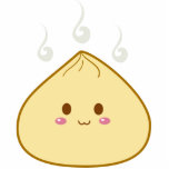Kawaii "SioPao" Meatbun Fotoskulptur Schlüsselanhänger<br><div class="desc">Ein kawaii (niedliches) Meatbun (siopao).</div>
