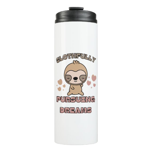 Kawaii Sloth Animal Pun Thermosbecher (Vorderseite)