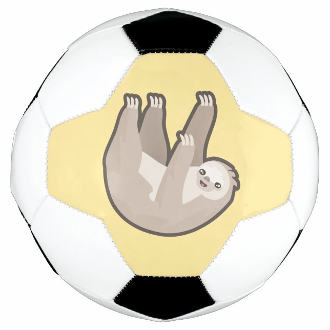 Kawaii Sloth Fußball (Vorderseite)