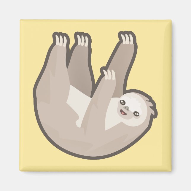 Kawaii Sloth Magnet (Vorne)