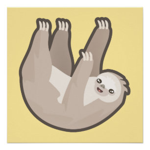 Kawaii Sloth Poster